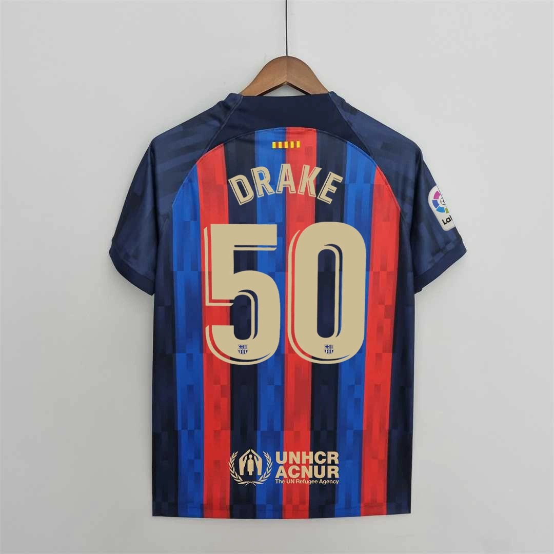 Barcelona Home Owl Version Soccer Jersey Custom Shirt 2022/23