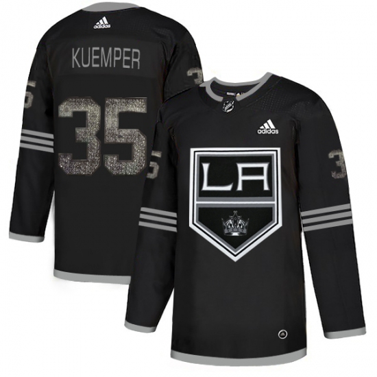 Men's Adidas Los Angeles Kings #35 Darcy Kuemper Black Authentic Classic Stitched NHL Jersey - Ujersey
