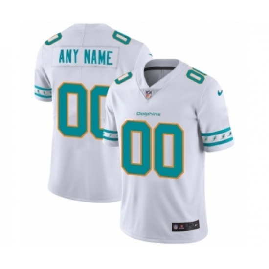 Men's Miami Dolphins Customized White Team Logo Cool Edition Jersey - Ujersey