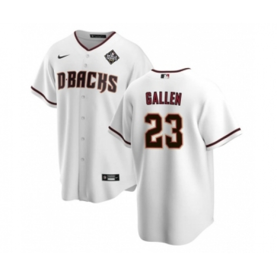 Men's Arizona Diamondbacks #23 Zac Gallen White 2023 World Series Cool Base Stitched Baseball Jersey - Ujersey