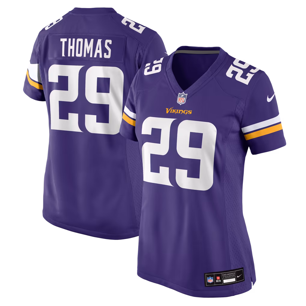 Women's Minnesota Vikings Jacob Thomas Nike Purple Team Game Jersey - Ujersey