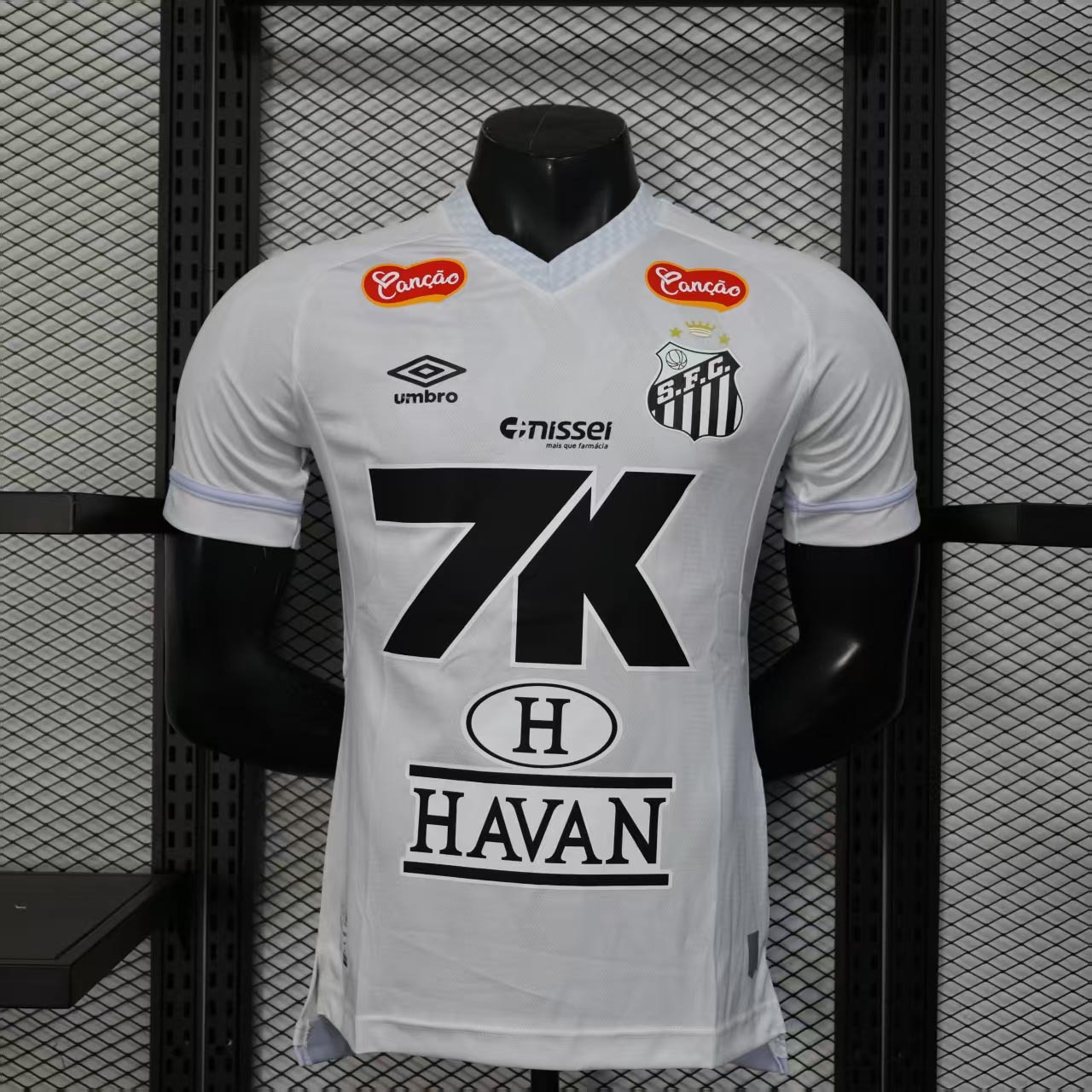 Santos FC Soccer Jersey Home Shirt 2025 - All Sponsors - Ujersey NHL