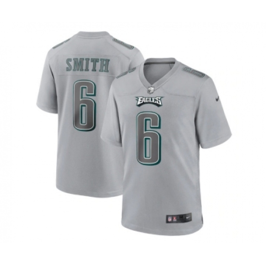 Men's Philadelphia Eagles #6 DeVonta Smith Gray Atmosphere Fashion Stitched Game Jersey - Ujersey