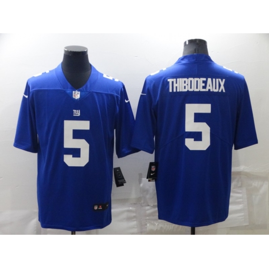 Men's New York Giants #5 Kayvon Thibodeaux Nike Royal 2022 NFL Draft First Round Pick Limited Jersey - Ujersey