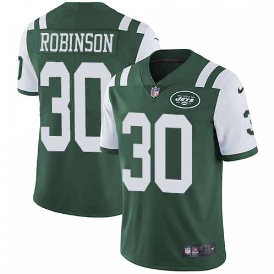 Youth Nike New York Jets #30 Rashard Robinson Green Team Color Vapor Untouchable Limited Player NFL Jersey - Ujersey