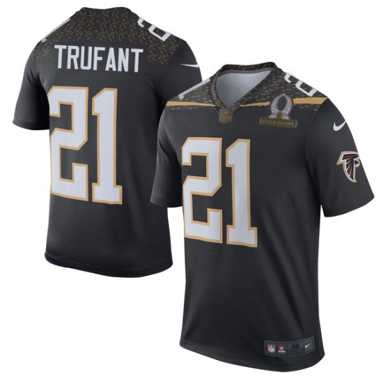 Men's Nike Atlanta Falcons #21 Desmond Trufant Elite Black Team Irvin 2016 Pro Bowl NFL Jersey - Ujersey