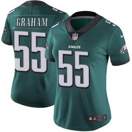 Women Philadelphia Eagles #55 Brandon Graham Green F U S E Stitched NFL Jersey - Ujersey
