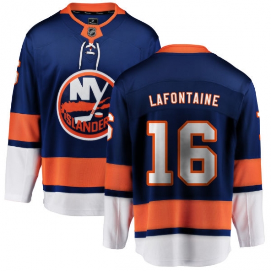 Youth New York Islanders #16 Pat LaFontaine Fanatics Branded Royal Blue Home Breakaway NHL Jersey - Ujersey