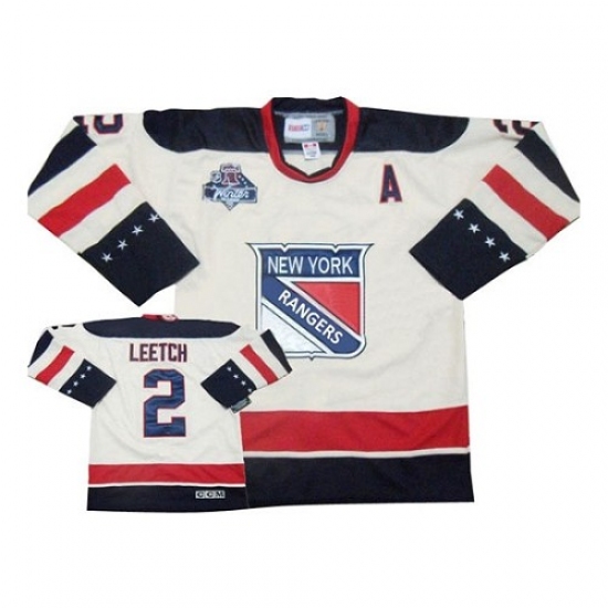 Men's Reebok New York Rangers #2 Brian Leetch Premier White 2012 Winter Classic NHL Jersey - Ujersey