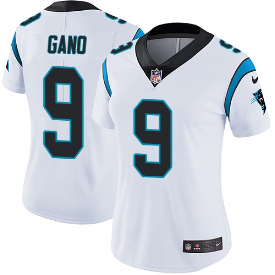 Women's Nike Carolina Panthers #9 Graham Gano White Vapor Untouchable Limited Player NFL Jersey - Ujersey
