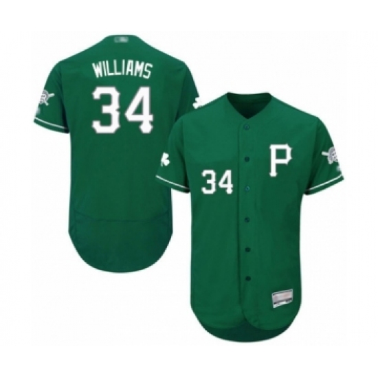 Men's Pittsburgh Pirates #34 Trevor Williams Green Celtic Flexbase Authentic Collection Baseball Player Jersey - Ujersey