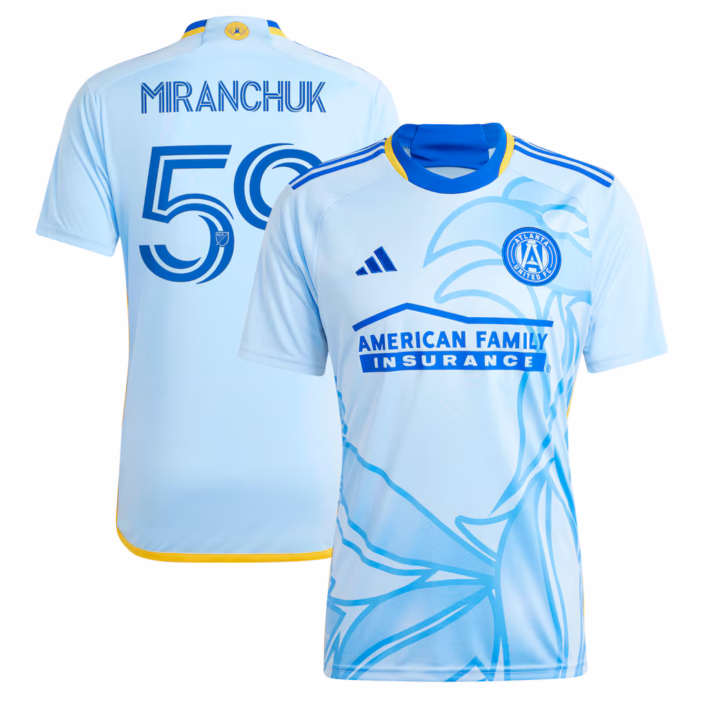 Men's Atlanta United FC Aleksei Miranchuk adidas Light Blue 2024 The Resurgens Kit Replica Player Jersey - Ujersey NHL
