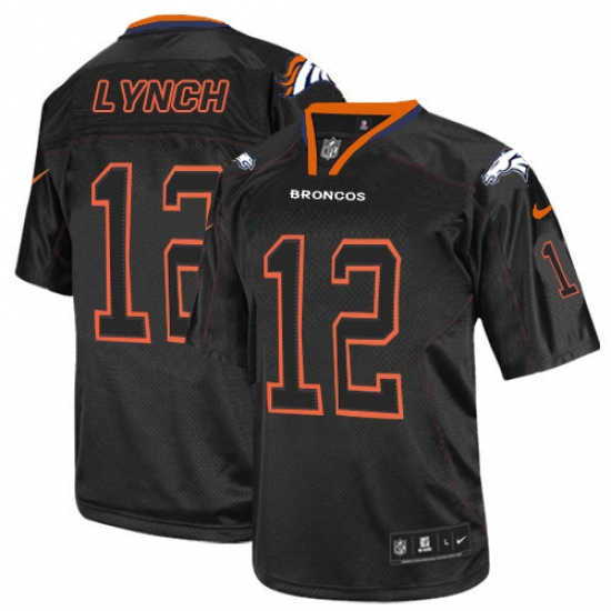 Men's Nike Denver Broncos #12 Paxton Lynch Elite Lights Out Black NFL Jersey - Ujersey