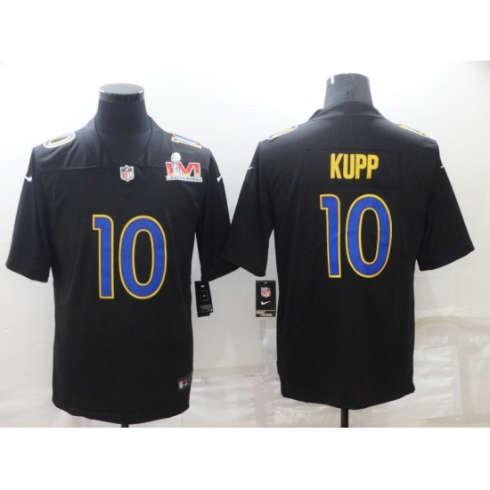 Men's Los Angeles Rams #10 Cooper Kupp Nike Black Super Bowl LVI Bound Limited Fashion Jersey - Ujersey