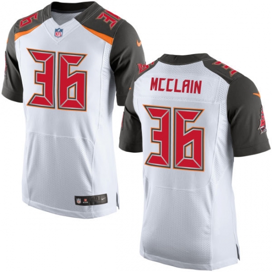 Men's Nike Tampa Bay Buccaneers #36 Robert McClain Elite White NFL Jersey - Ujersey