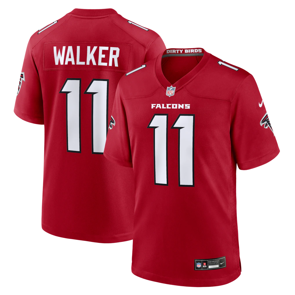 Men's Atlanta Falcons Jalon Walker Nike Red Game Jersey - Ujersey Shop