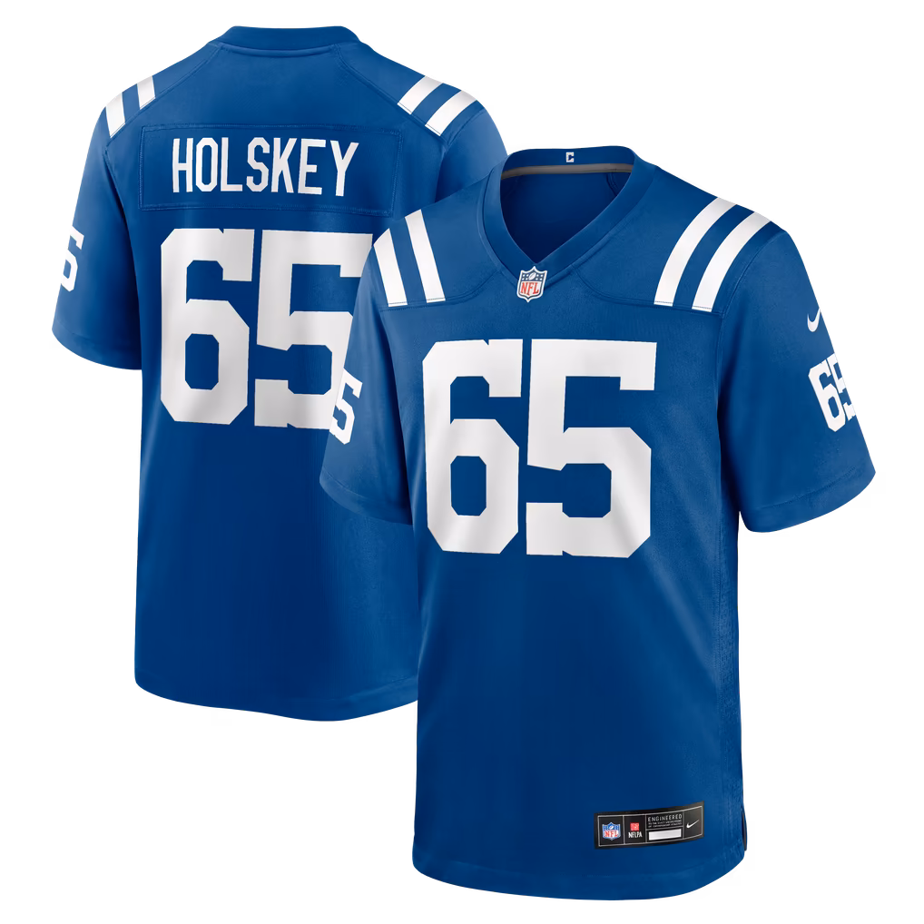 Men's Indianapolis Colts Reid Holskey Nike Royal Team Game Jersey - Ujersey