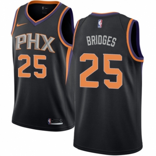 Men's Nike Phoenix Suns #25 Mikal Bridges Swingman Black NBA Jersey Statement Edition - Ujersey
