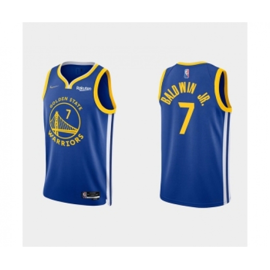 Mens Golden State Warriors #7 Patrick Baldwin Jr. 2022 Royal Stitched Basketball Jersey - Ujersey
