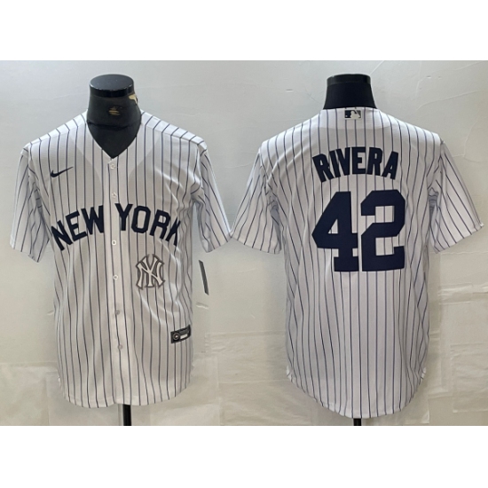 Men's New York Yankees #42 Mariano Rivera White 2024 Cool Base Stitched Jersey - Ujersey