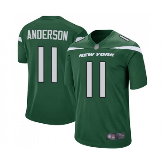 Men's New York Jets #11 Robby Anderson Game Green Team Color Football Jersey - Ujersey