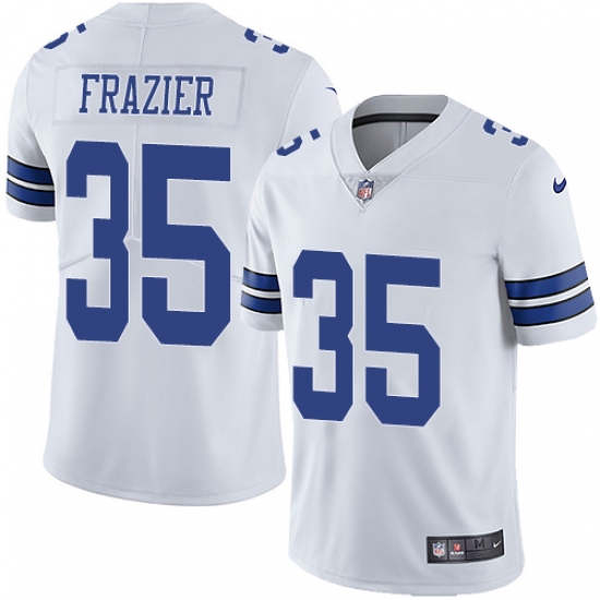 Men's Nike Dallas Cowboys #35 Kavon Frazier White Vapor Untouchable Limited Player NFL Jersey - Ujersey