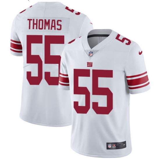 Men's Nike New York Giants #55 J.T. Thomas White Vapor Untouchable Limited Player NFL Jersey - Ujersey