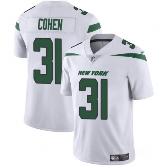 Men's New York Jets #31 Tarik Cohen White Vapor Untouchable Limited Football Stitched Jersey - Ujersey