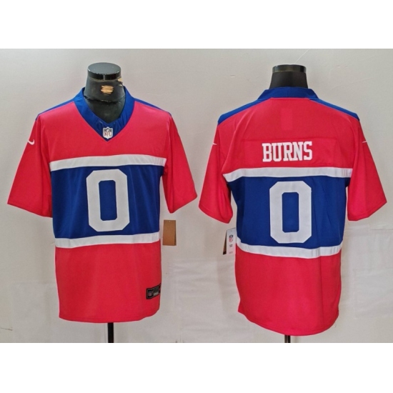 Men's New York Giants #0 Brian Burns Century Red Alternate Vapor FUSE Limited Stitched Jersey - Ujersey