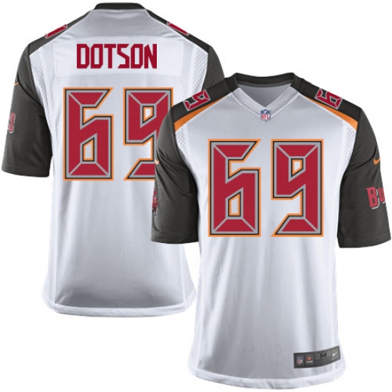Men's Nike Tampa Bay Buccaneers #69 Demar Dotson Game White NFL Jersey - Ujersey