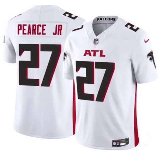 Men's Atlanta Falcons #27 James Pearce Jr White 2025 Draft F.U.S.E. Vapor Untouchable Limited Football Stitched Jersey - Ujersey