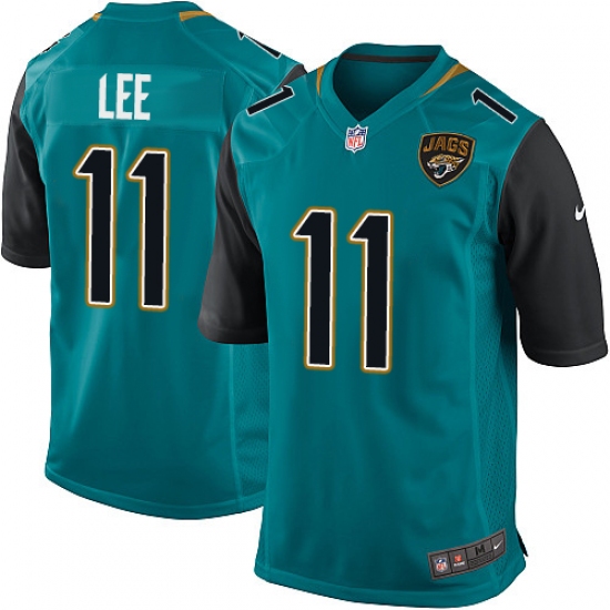 Men's Nike Jacksonville Jaguars #11 Marqise Lee Game Teal Green Team Color NFL Jersey - Ujersey