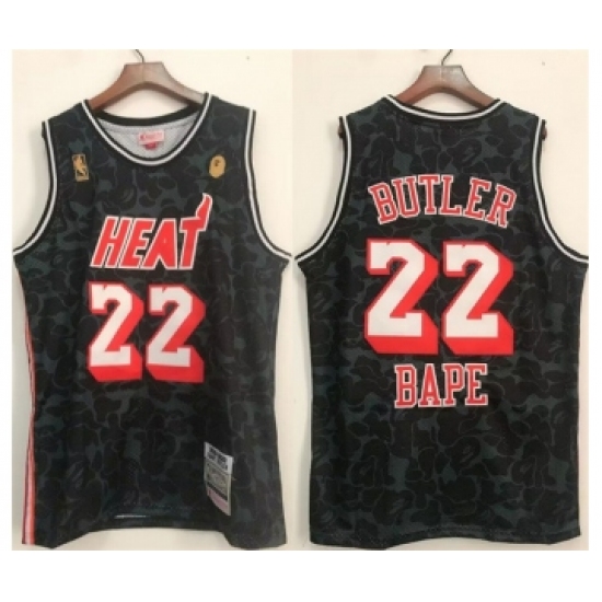 Men's Miami Heat #22 Jimmy Butler Black Stitched Jersey - Ujersey