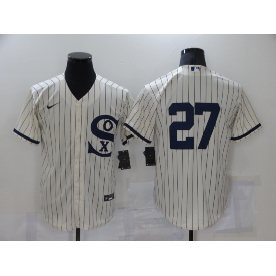 Men's Chicago White Sox #27 Lucas Giolito Cream Game 2021 Field of Dreams Jersey - Ujersey
