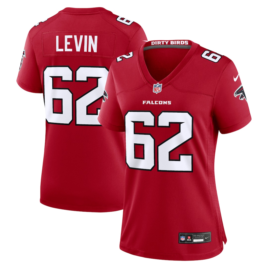 Women's Atlanta Falcons Corey Levin Nike Red Team Game Jersey - U-jersey