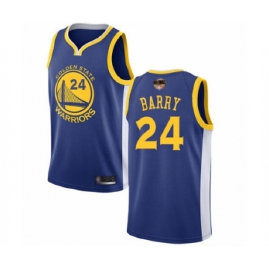 Men's Golden State Warriors #24 Rick Barry Swingman Royal Blue 2019 Basketball Finals Bound Basketball Jersey - Icon Edition - Ujersey