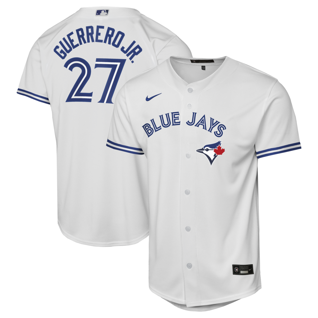 Youth Toronto Blue Jays Vladimir Guerrero Jr. Nike White Home Baseline Jersey - Ujersey