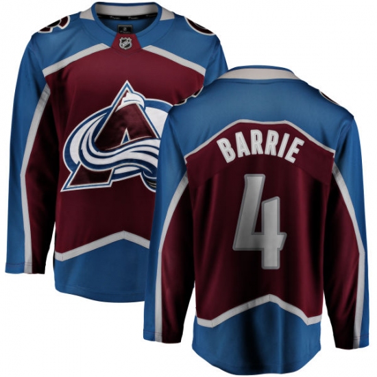 Men's Colorado Avalanche #4 Tyson Barrie Fanatics Branded Maroon Home Breakaway NHL Jersey - Ujersey