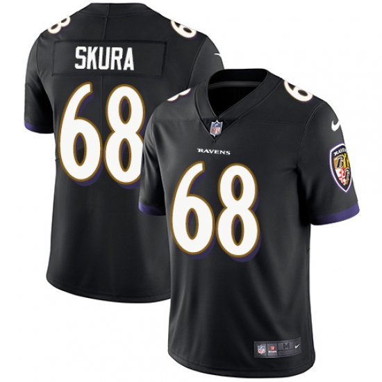 Youth Nike Baltimore Ravens #68 Matt Skura Black Alternate Vapor Untouchable Limited Player NFL Jersey - Ujersey