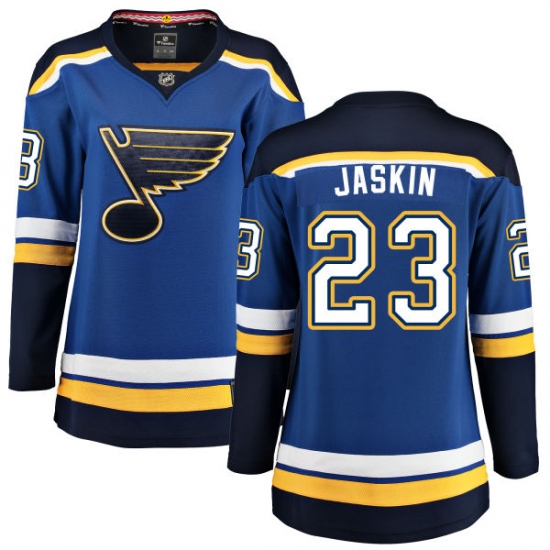 Women's St. Louis Blues #23 Dmitrij Jaskin Fanatics Branded Royal Blue Home Breakaway NHL Jersey - Ujersey