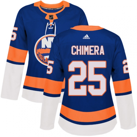 Women's Adidas New York Islanders #25 Jason Chimera Premier Royal Blue Home NHL Jersey - Ujersey