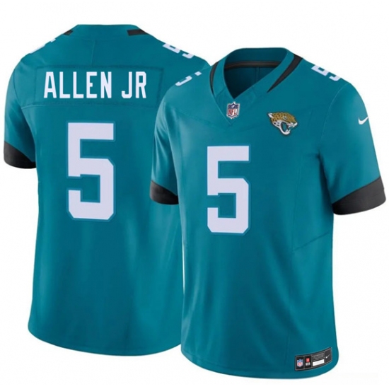 Men's Jacksonville Jaguars #5 LeQuint Allen Jr Teal 2026 F.U.S.E. Vapor Untouchable Limited Football Stitched Jersey