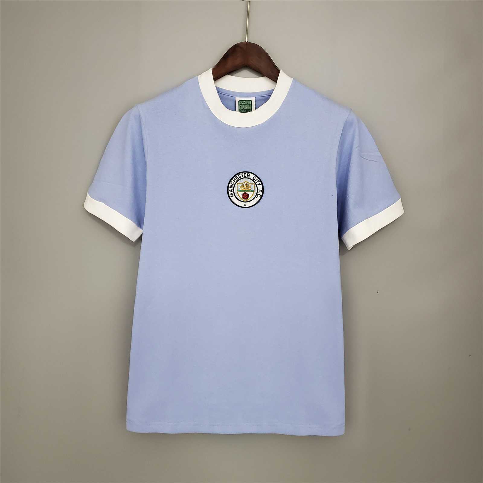 Manchester City Retro Home Football Jersey Shirt 1972 - U-jersey