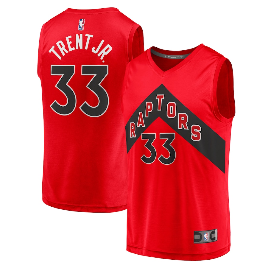 Men's Toronto Raptors Gary Trent Jr. Fanatics Red Fast Break Replica Jersey - Icon Edition - Ujersey NHL