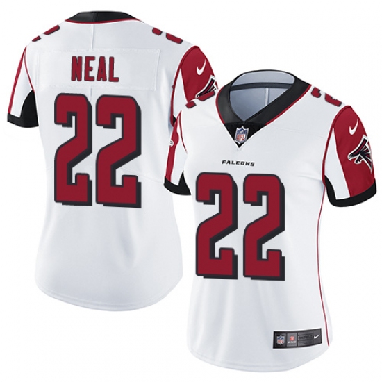 Women's Nike Atlanta Falcons #22 Keanu Neal White Vapor Untouchable Limited Player NFL Jersey - Ujersey