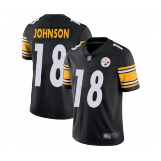 Youth Pittsburgh Steelers #18 Diontae Johnson Black Team Color Vapor Untouchable Limited Player Football Jersey - Ujersey