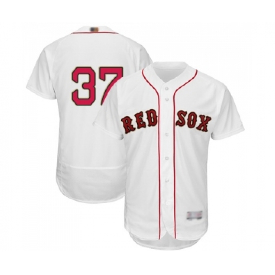 Men's Boston Red Sox #37 Bill Lee White 2019 Gold Program Flex Base Authentic Collection Baseball Jersey - Ujersey