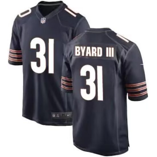 Men's Chicago Bears #31 Kevin Byard III Navy Stitched Game Football Jersey - Ujersey