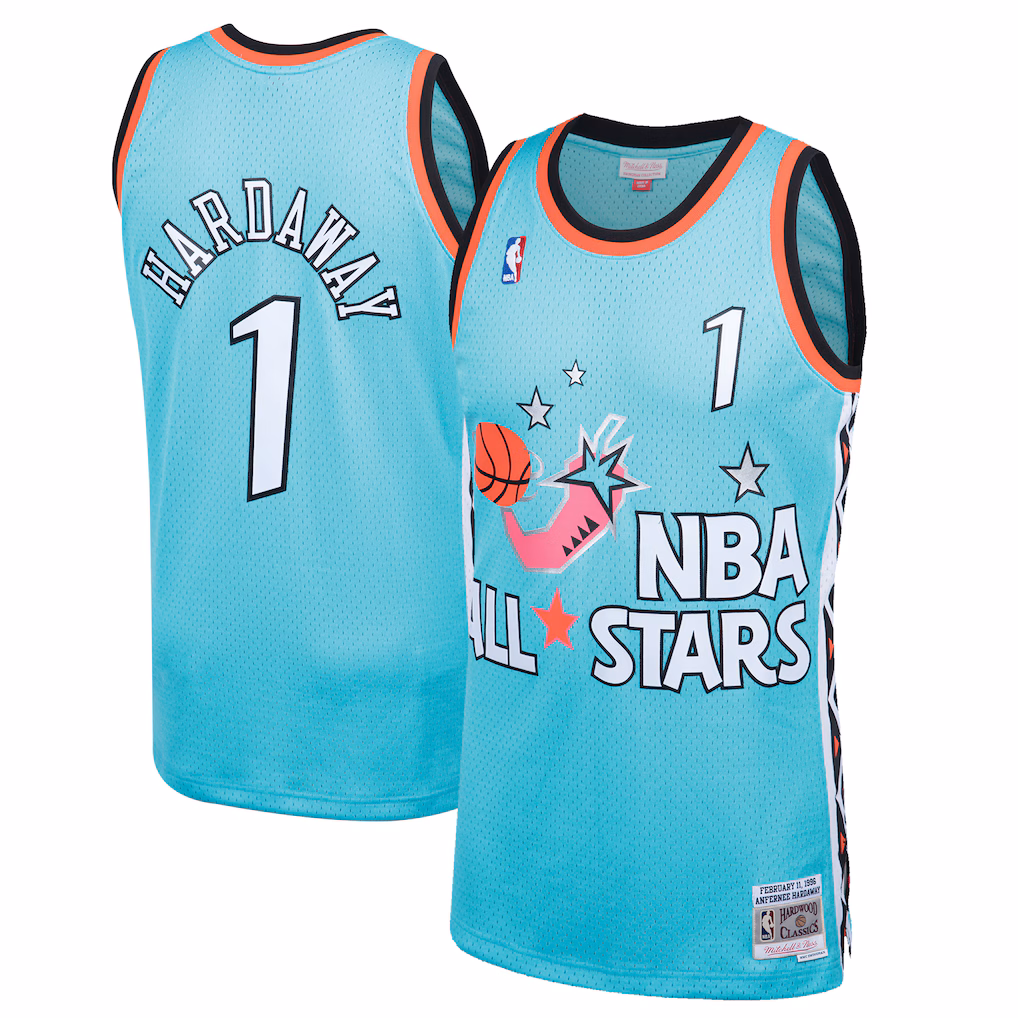Men's 1996 NBA All-Star Game Penny Hardaway Mitchell & Ness Teal Hardwood Classics Swingman Jersey - Ujersey NHL