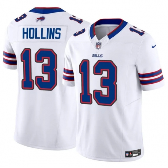 Men's Buffalo Bills #13 Mack Hollins White 2024 F.U.S.E. Vapor Untouchable Limited Stitched Football Jersey - Ujersey